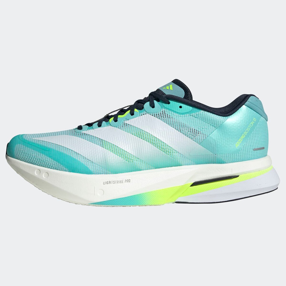 Мужские кроссовки Adidas Adizero Boston 13 Running, цвет: Аквамариновый / Белый — фото 10
