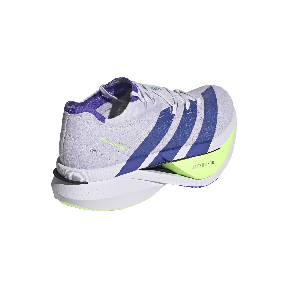 Кроссовки Adidas Adizero Prime X3 Strung Running, цвет: Фиолетовый / Зелёный — фото 2