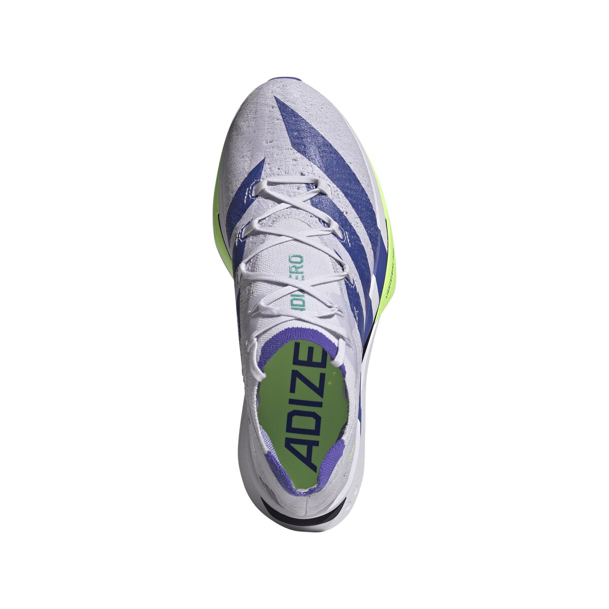 Кроссовки Adidas Adizero Prime X3 Strung Running, цвет: Фиолетовый / Зелёный — фото 4