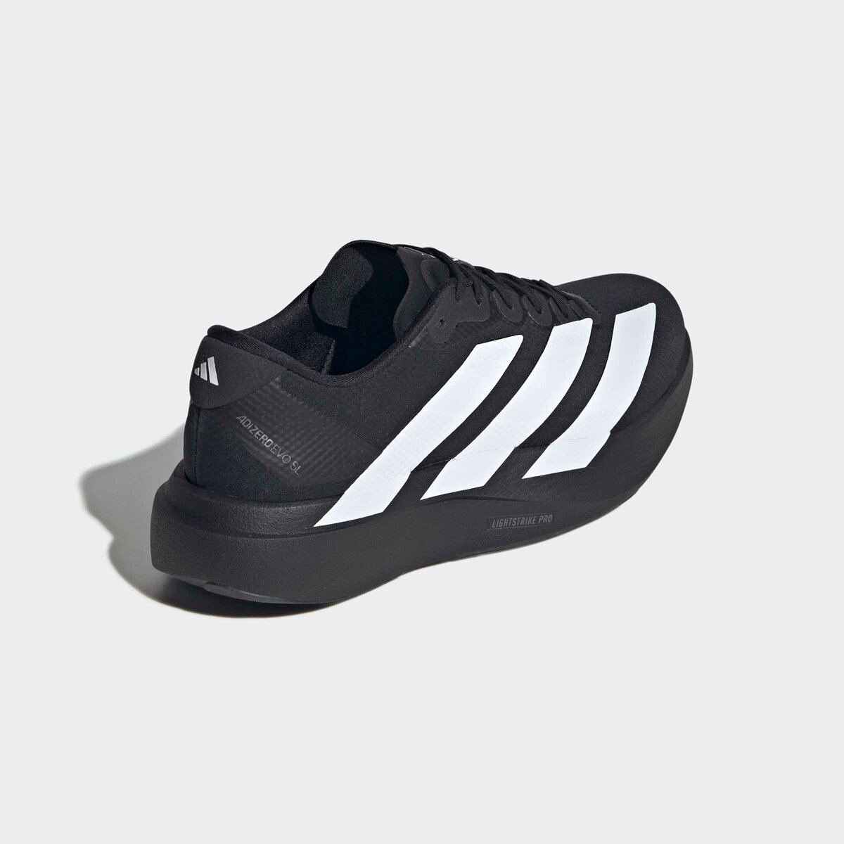 Мужские кроссовки Adidas Adizero Evo SL Woven Running, цвет: Чёрный / Белый — фото 6