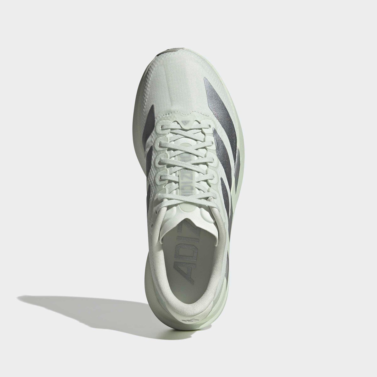 Женские кроссовки Adidas Adizero Evo SL Woven Running, цвет: Нефритовый / Серый — фото 2