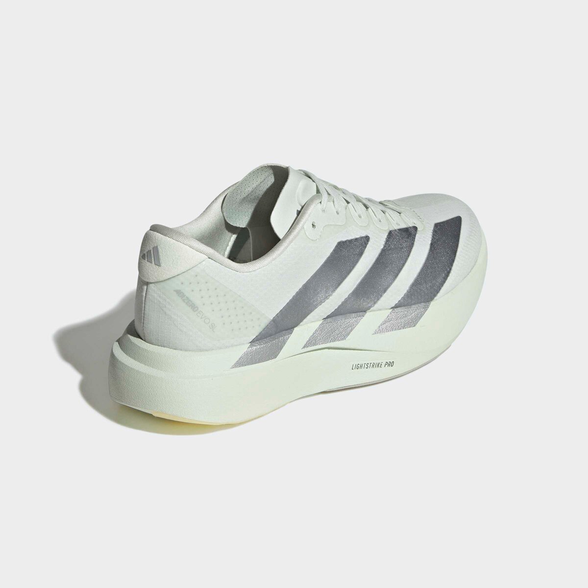 Женские кроссовки Adidas Adizero Evo SL Woven Running, цвет: Нефритовый / Серый — фото 3