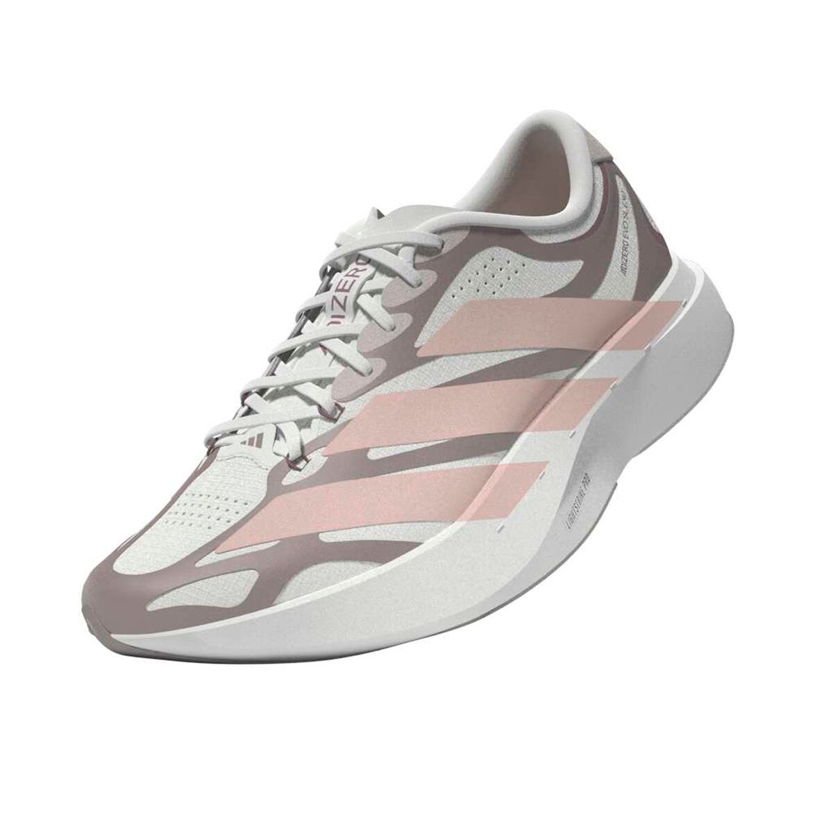 Женские кроссовки Adidas Adizero Evo SL Exo Running, цвет: Облачный белый / Пудровый розовый — фото 6