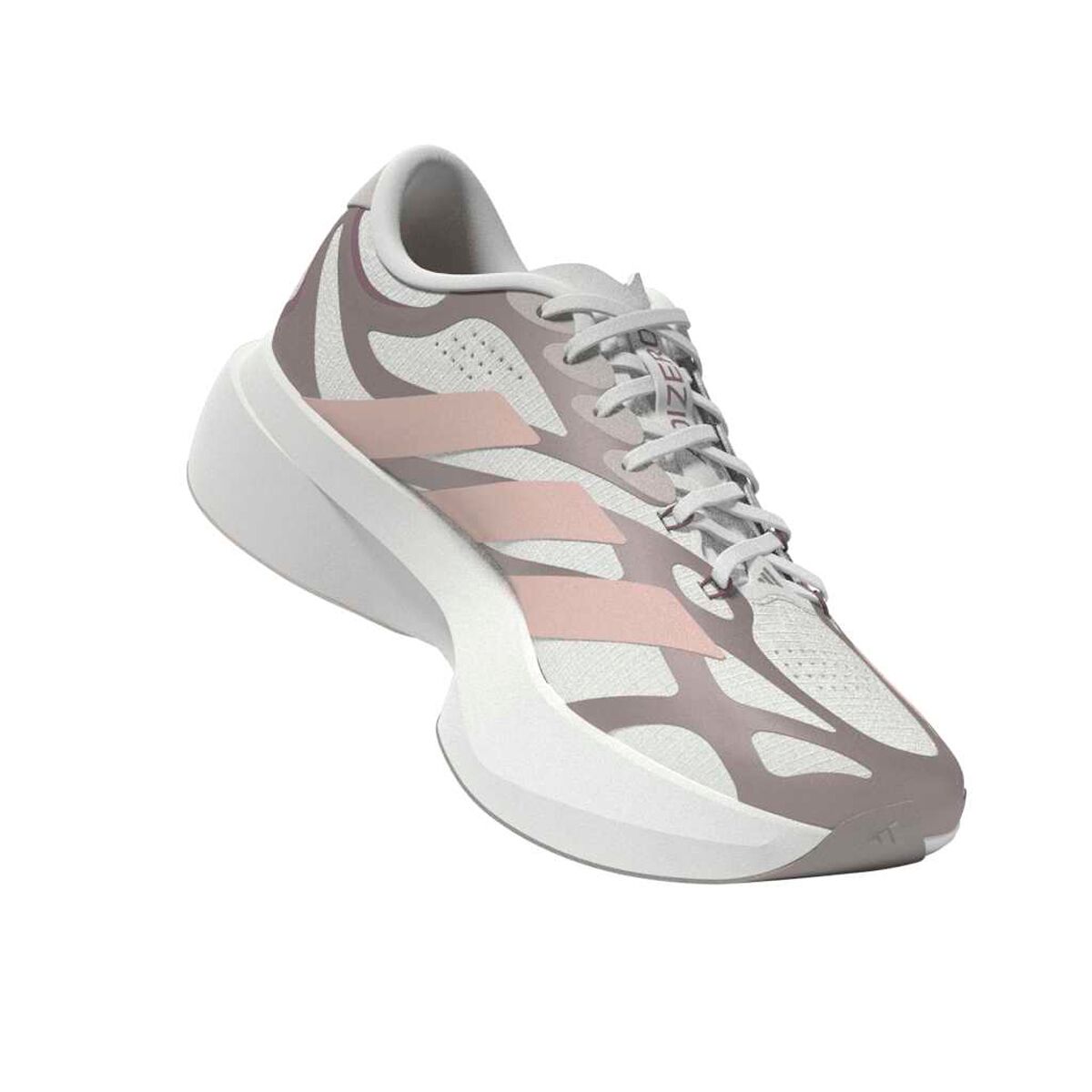 Женские кроссовки Adidas Adizero Evo SL Exo Running, цвет: Облачный белый / Пудровый розовый — фото 8