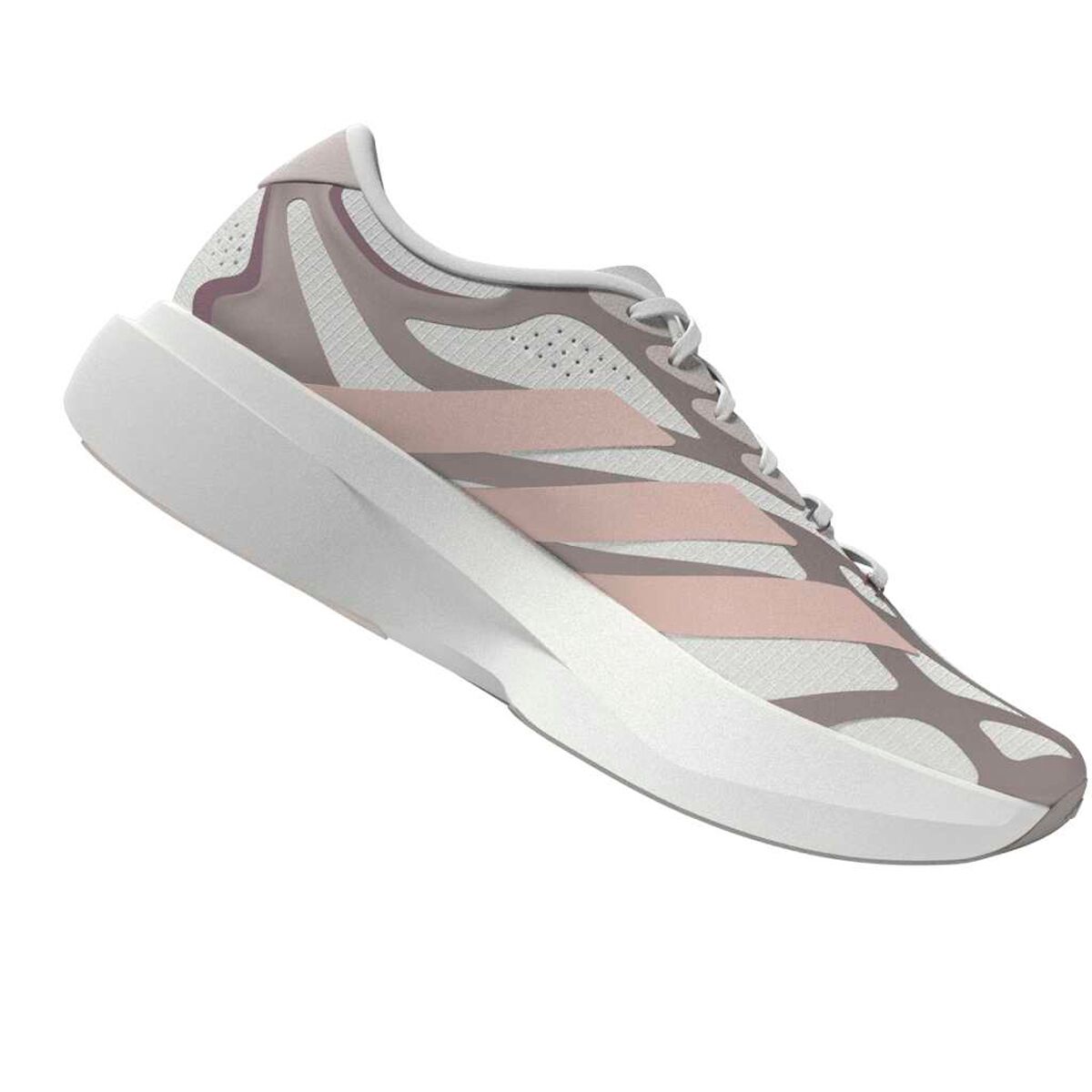 Женские кроссовки Adidas Adizero Evo SL Exo Running, цвет: Облачный белый / Пудровый розовый — фото 9