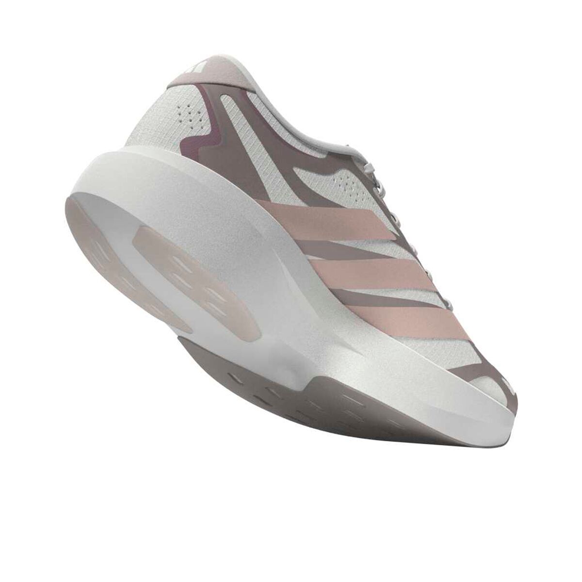 Женские кроссовки Adidas Adizero Evo SL Exo Running, цвет: Облачный белый / Пудровый розовый — фото 10