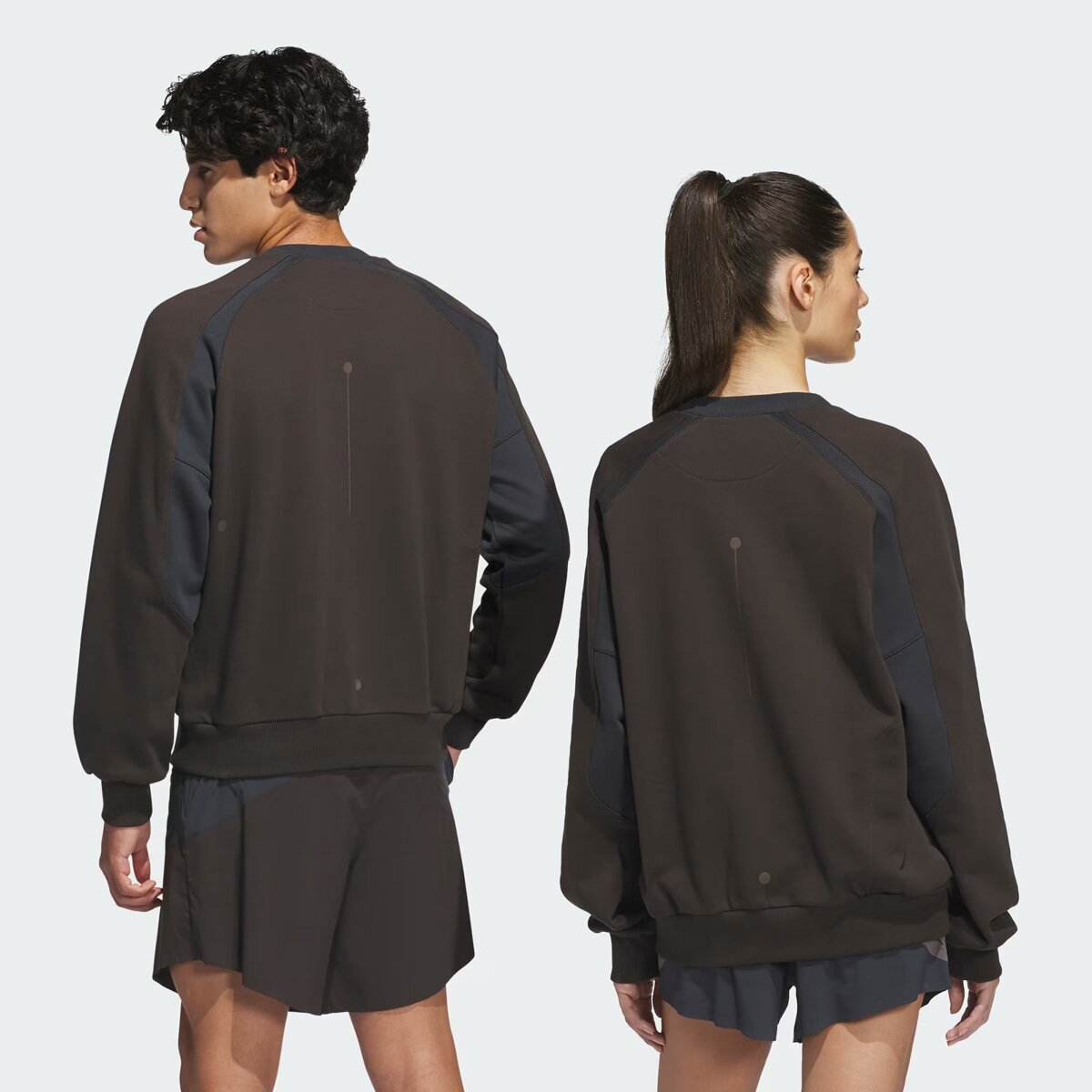 Толстовка adidas x Hermanos Koumori Crewneck, цвет: Коричневый / Серый — фото 2