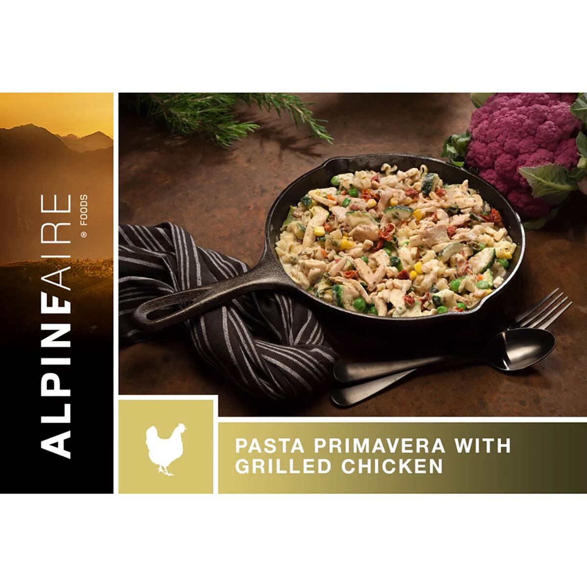 AlpineAire Pasta Primavera with Grilled Chicken