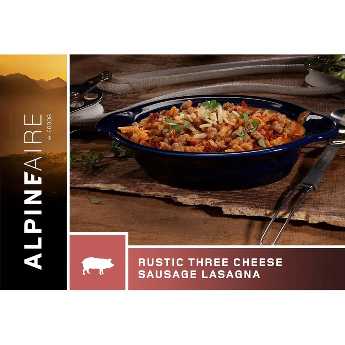 AlpineAire Rustic Three Cheese Sausage Lasagna