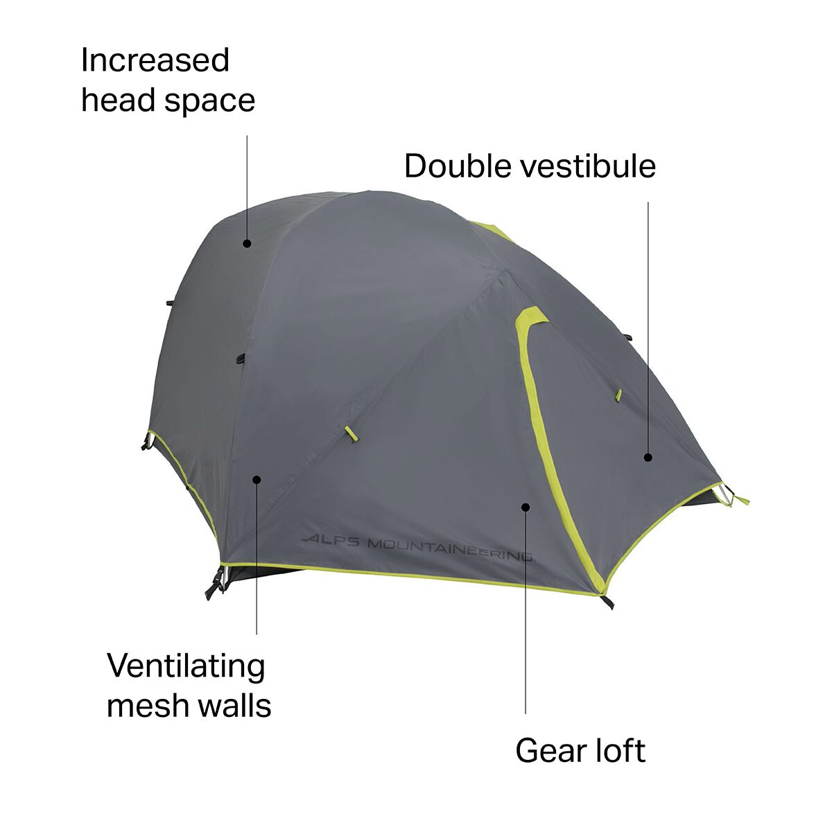 ALPS Mountaineering Greycliff 3 Tent 3Person 3Season Hike & Camp