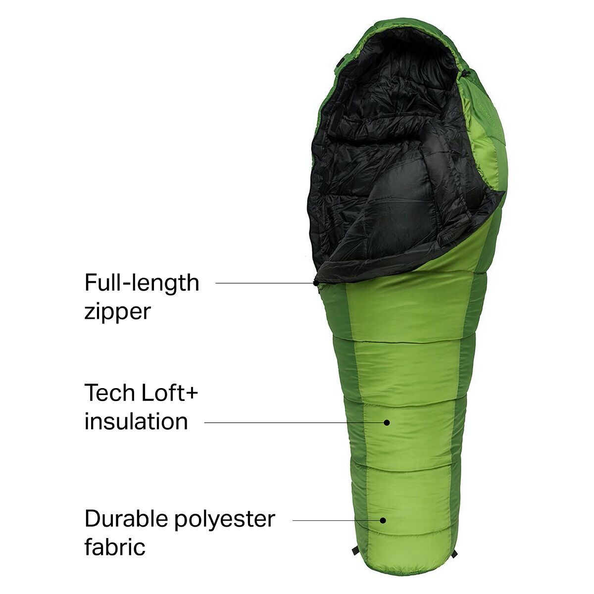 ALPS Mountaineering Crescent Lake Sleeping Bag 20F Synthetic Hike & Camp