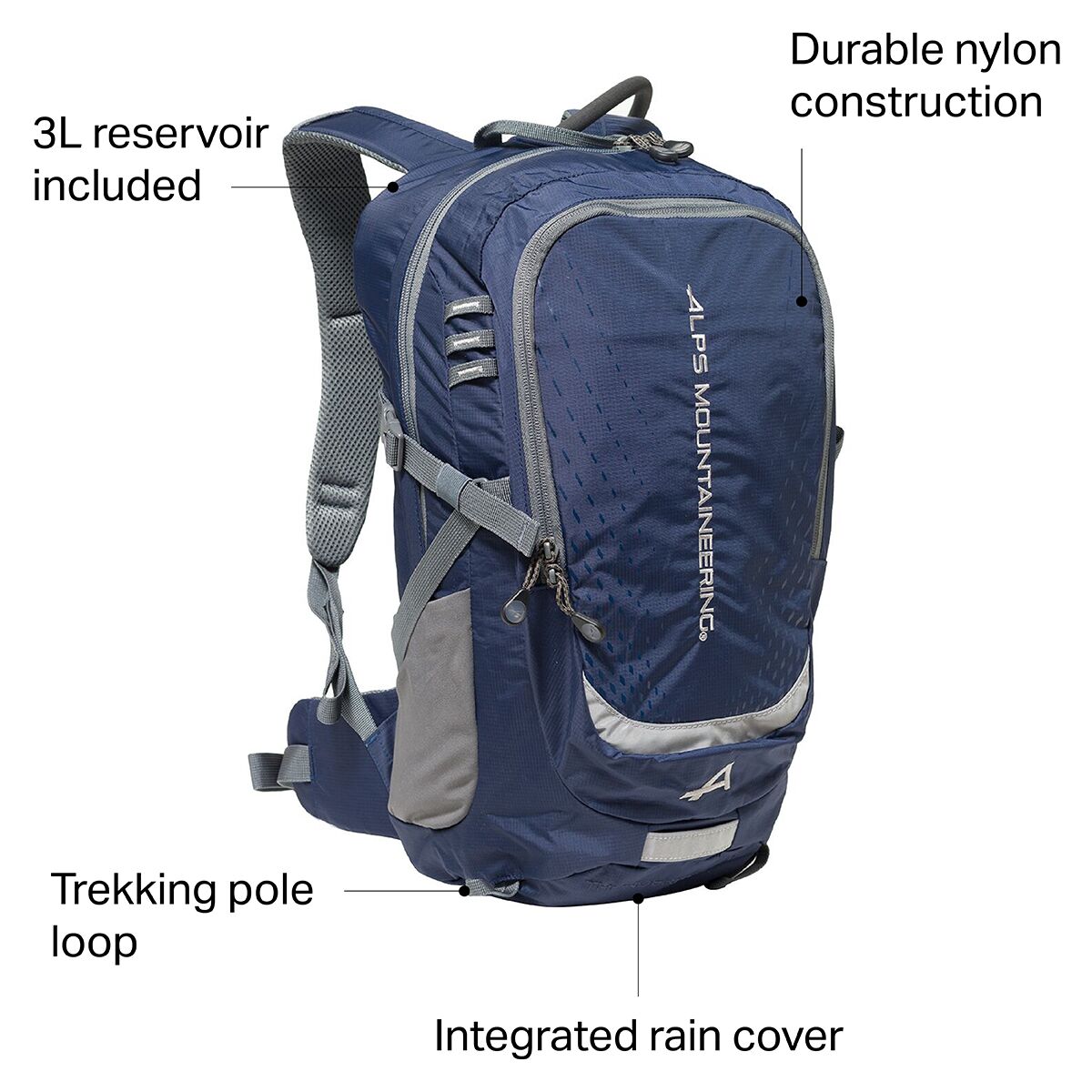 ALPS Mountaineering Hydro Trail 17L Hydration Pack Hike & Camp