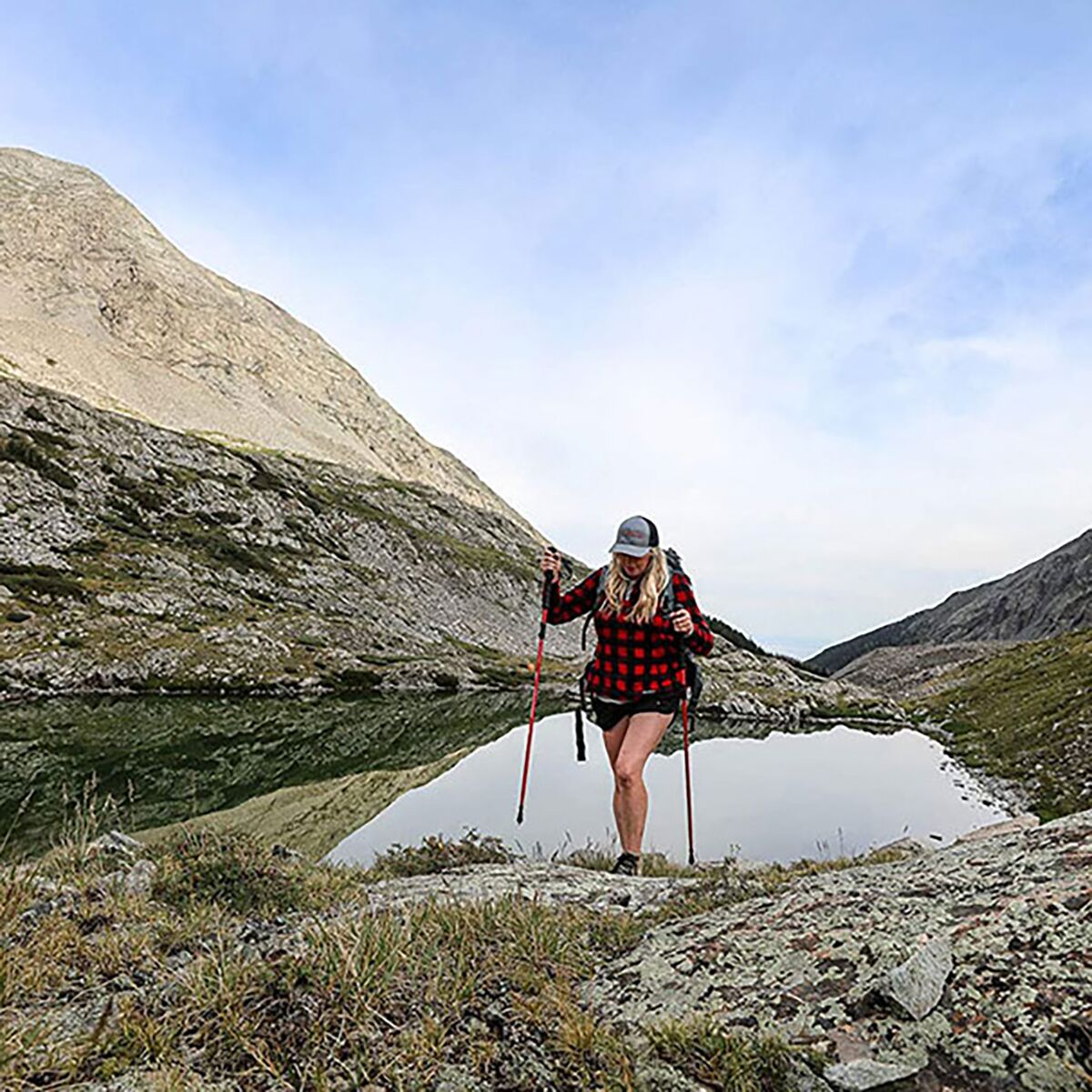 Трекинговые палки ALPS Mountaineering Conquest Trekking Pole, цвет: Красный — фото 8