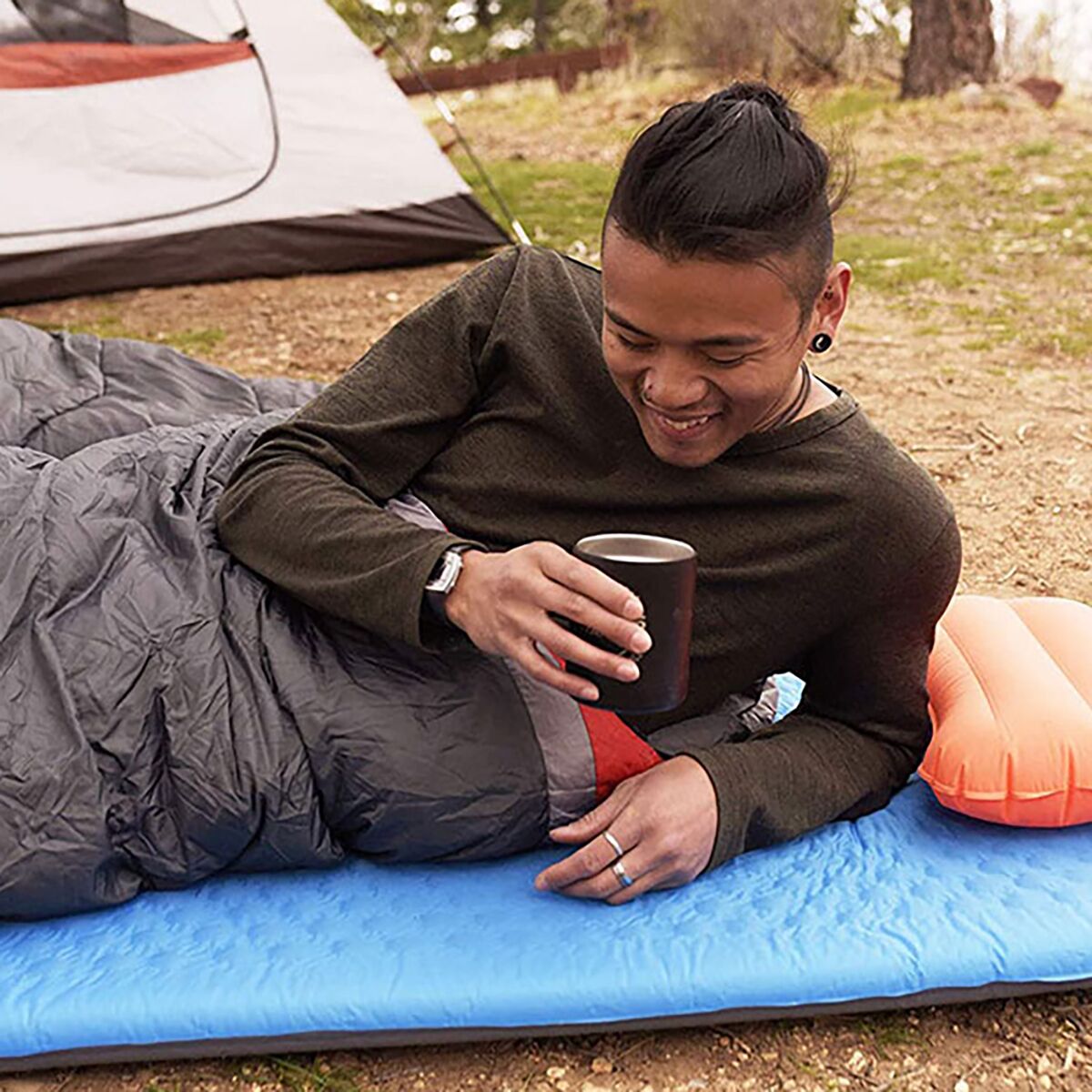 Снаряжение ALPS Mountaineering Flexcore XL Sleeping Pad, цвет: Синий — фото 7