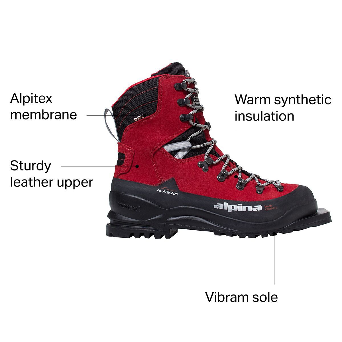 Alpina Alaska 75mm Backcountry Boot - 2025