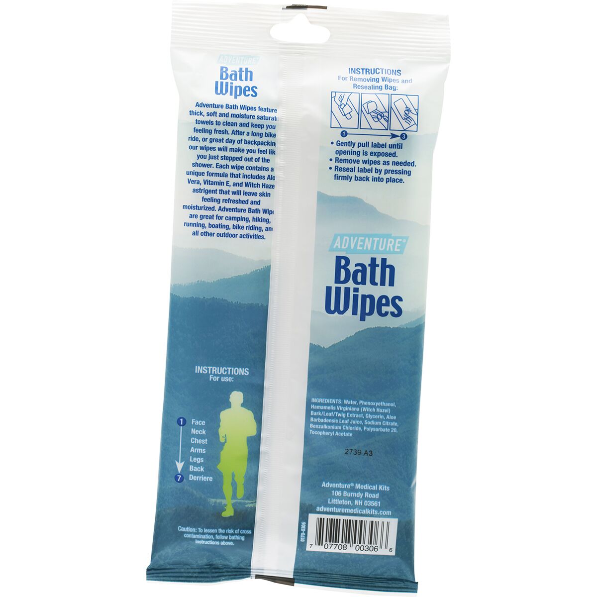 Adventure Medical Kits Adventure Bath Wipes Travel