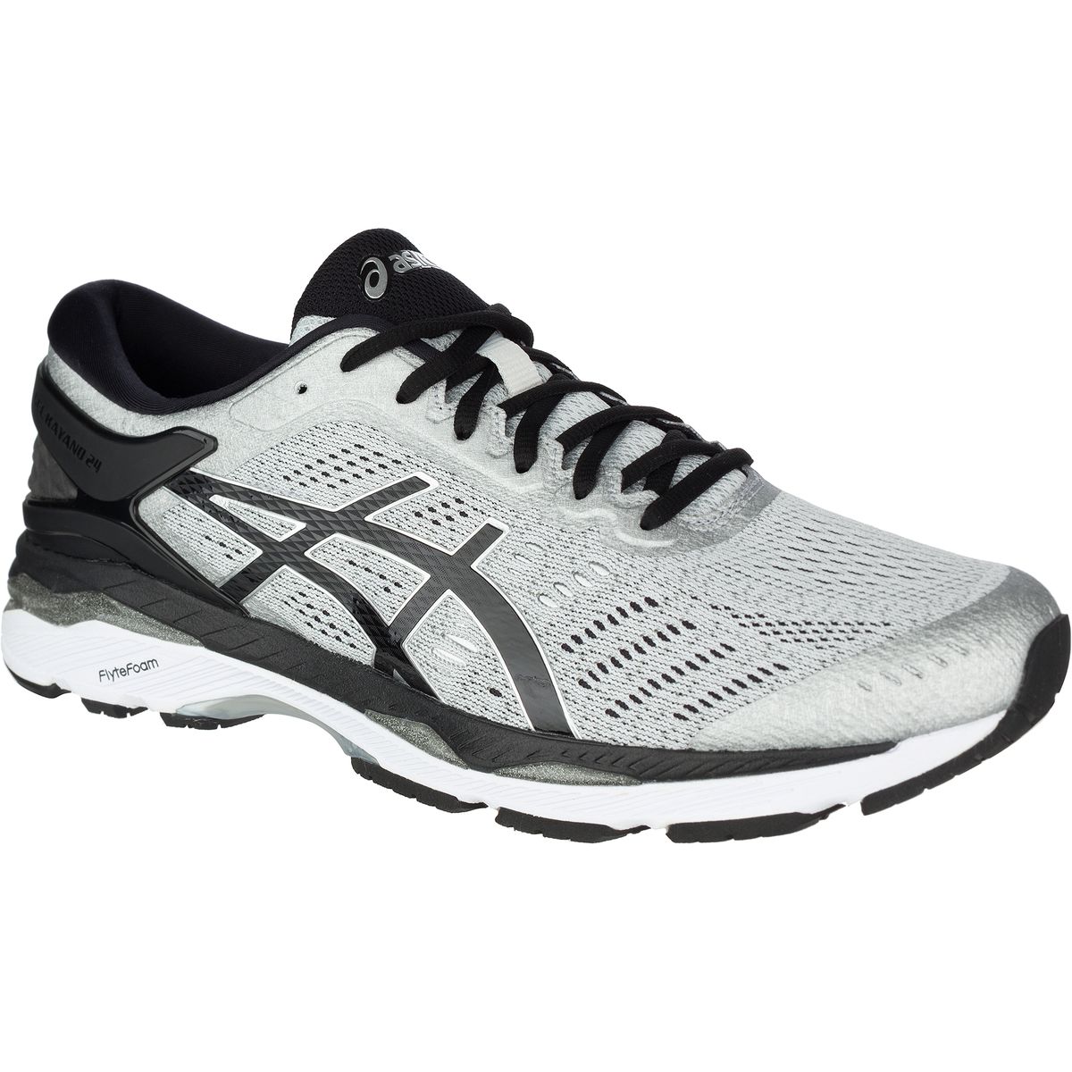 Asics Men\'s Light Gray and Black Athletic Running shoes Gel-kayano 25 Men main image 2