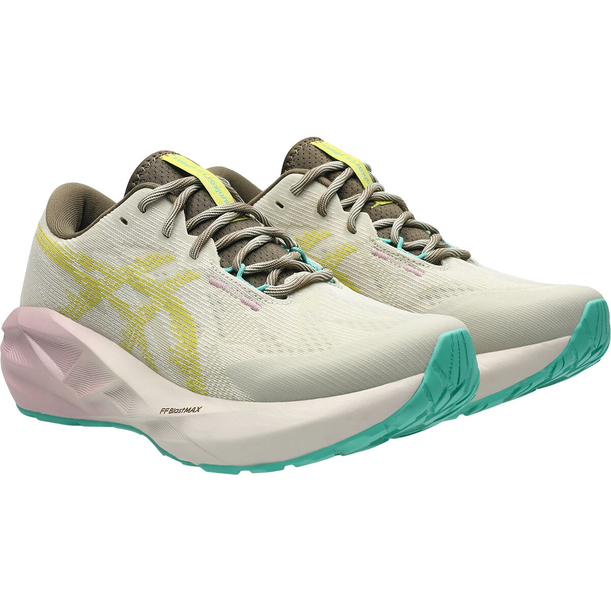 Женские кроссовки ASICS Novablast 5 TR Running, цвет: Light Dust/Cacti — фото 4