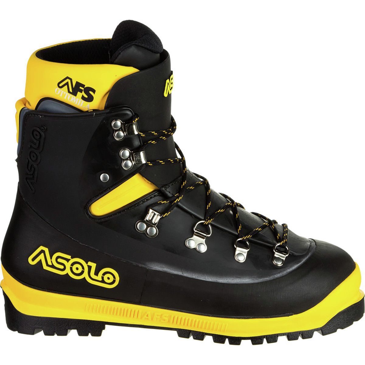 asolo boots black and yellow