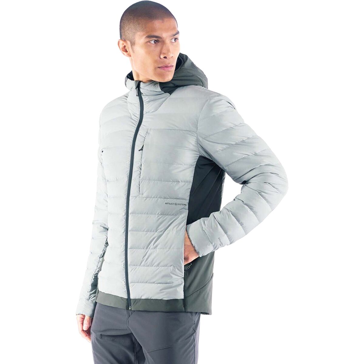 Artilect Divide Fusion Stretch Hooded Down Jacket Men's Clothing