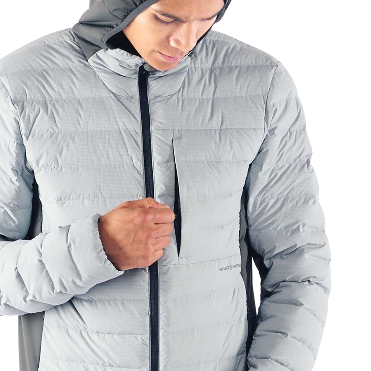 Artilect Divide Fusion Stretch Hooded Down Jacket Men's Clothing