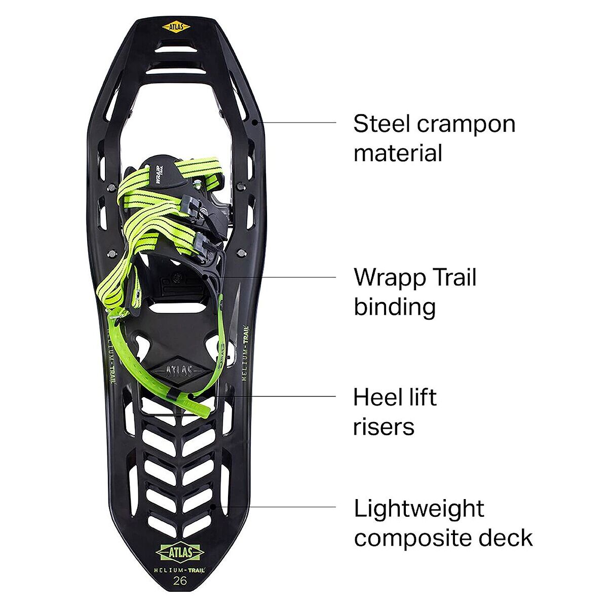 Atlas Snowshoes Helium Trail Snowshoe Snowshoe