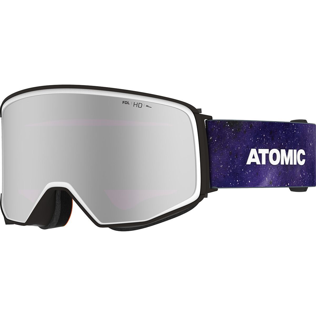 ATOMIC Four HD Snowbrille – Weiß, Mit HD Scheibe, Großer Sicht & OTG-Lite Für Brillenträger