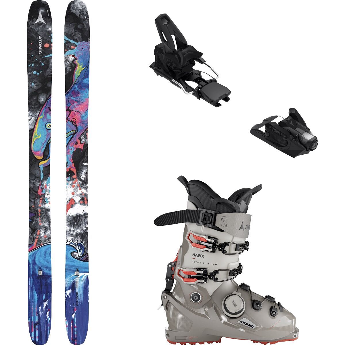 Atomic Atomic Bent 110 Skis w/ Atomic Hawx Ultra BOA 130...