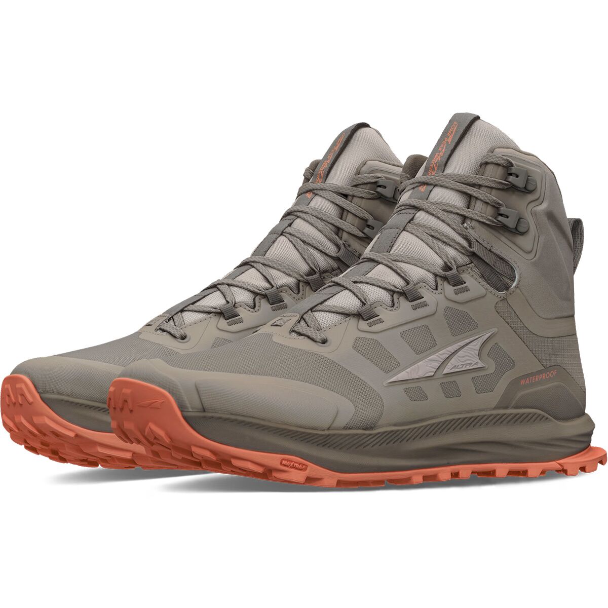 Мужские ботинки Altra Lone Peak 9 Waterproof Mid Hiking Boot, цвет: Коричневый / Серо-коричневый — фото 5