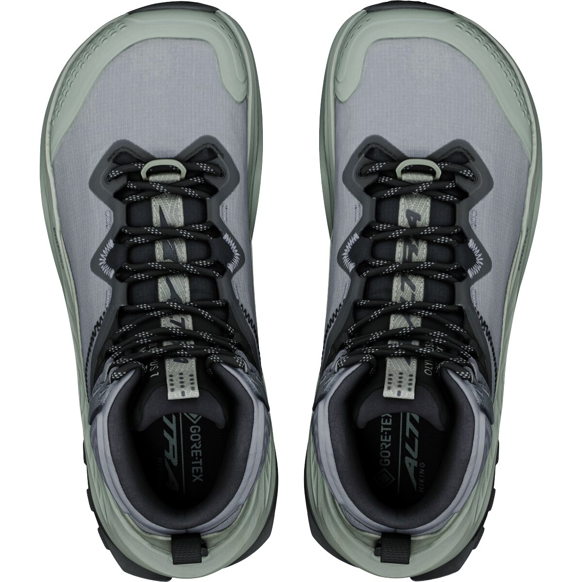 Женские ботинки Altra Olympus 7 Mid GTX Hiking Boot, цвет: Тёмно-серый / Чёрный, вариант 1 — фото 2