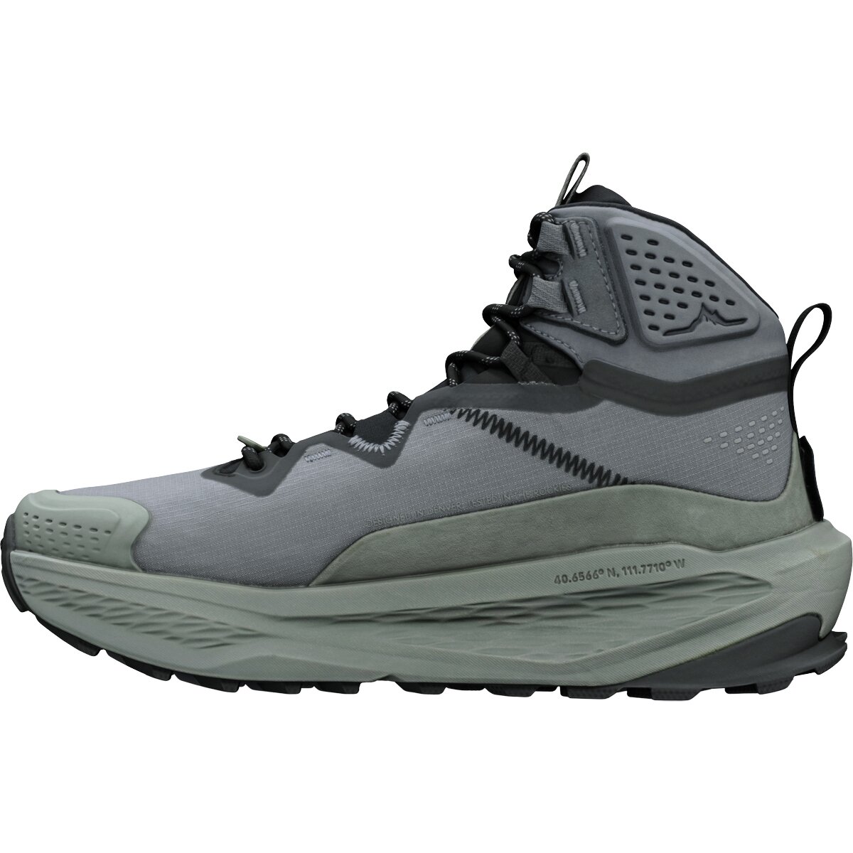 Женские ботинки Altra Olympus 7 Mid GTX Hiking Boot, цвет: Тёмно-серый / Чёрный, вариант 1 — фото 4