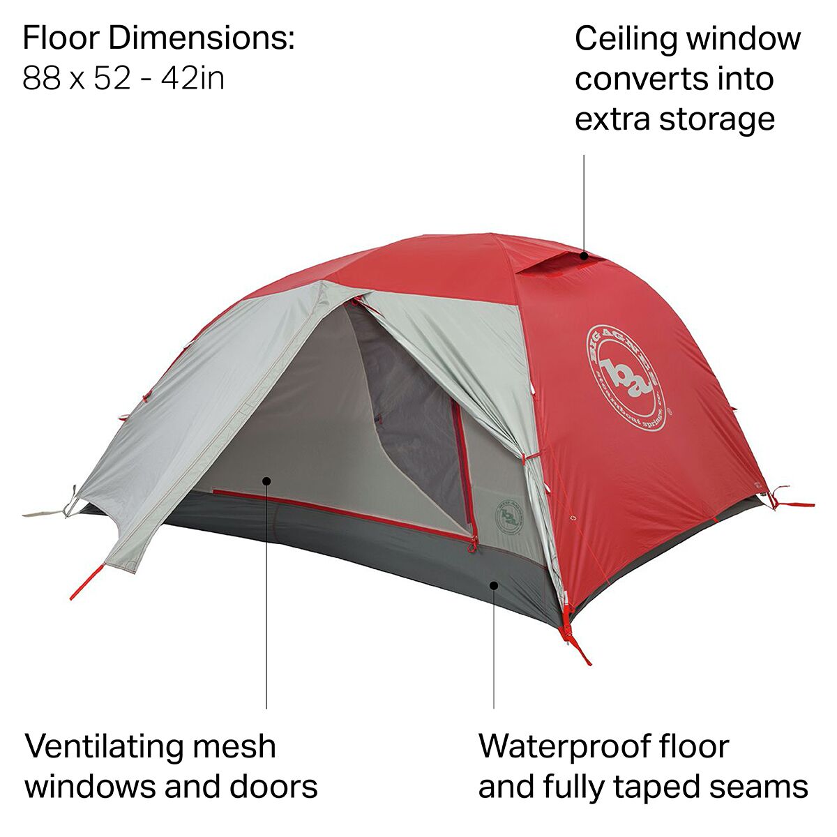 Big Agnes Copper Spur HV2 Expedition Tent: 2-Person 3-Season