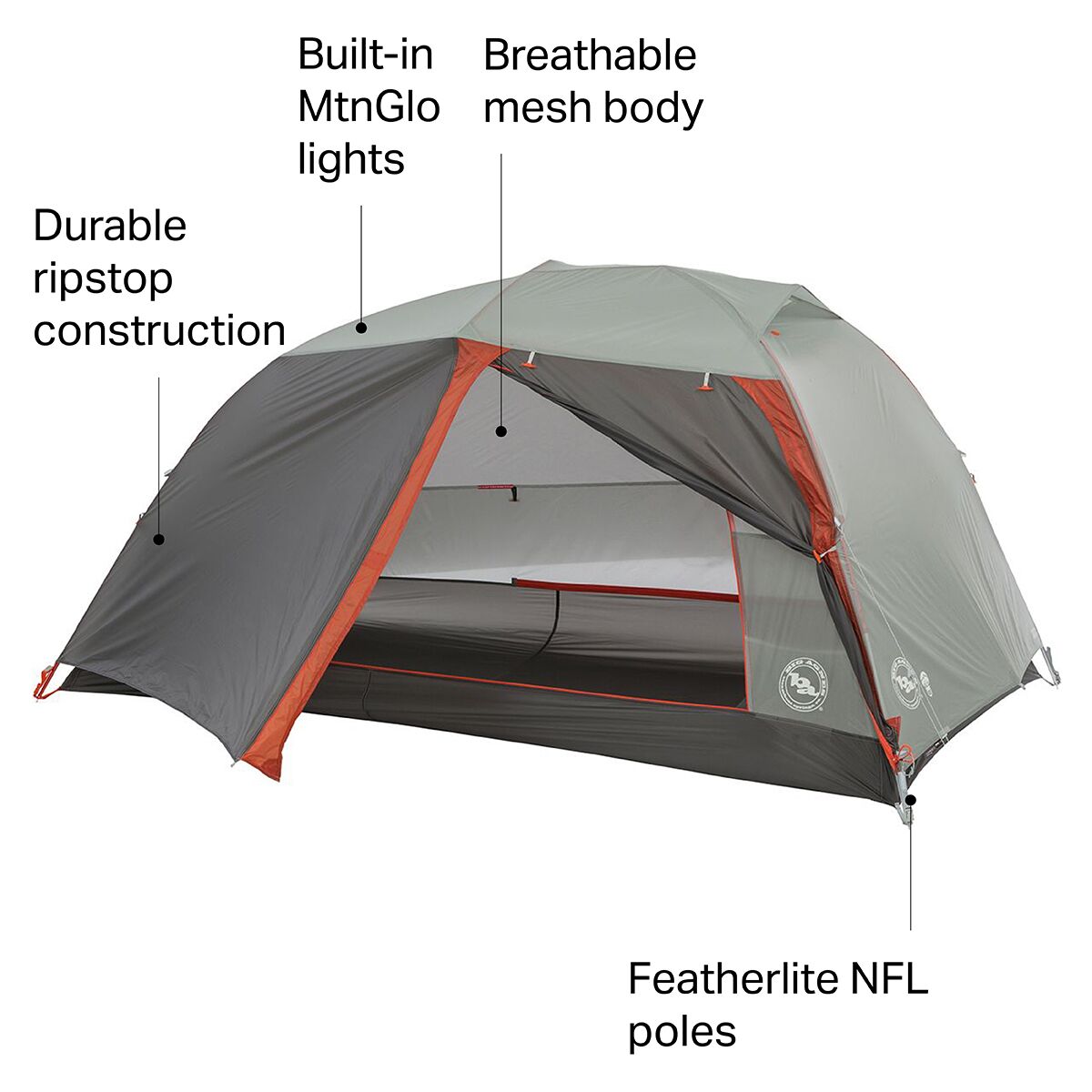 Big Agnes Copper Spur HV UL2 MtnGLO Tent: 2-Person 3-Season