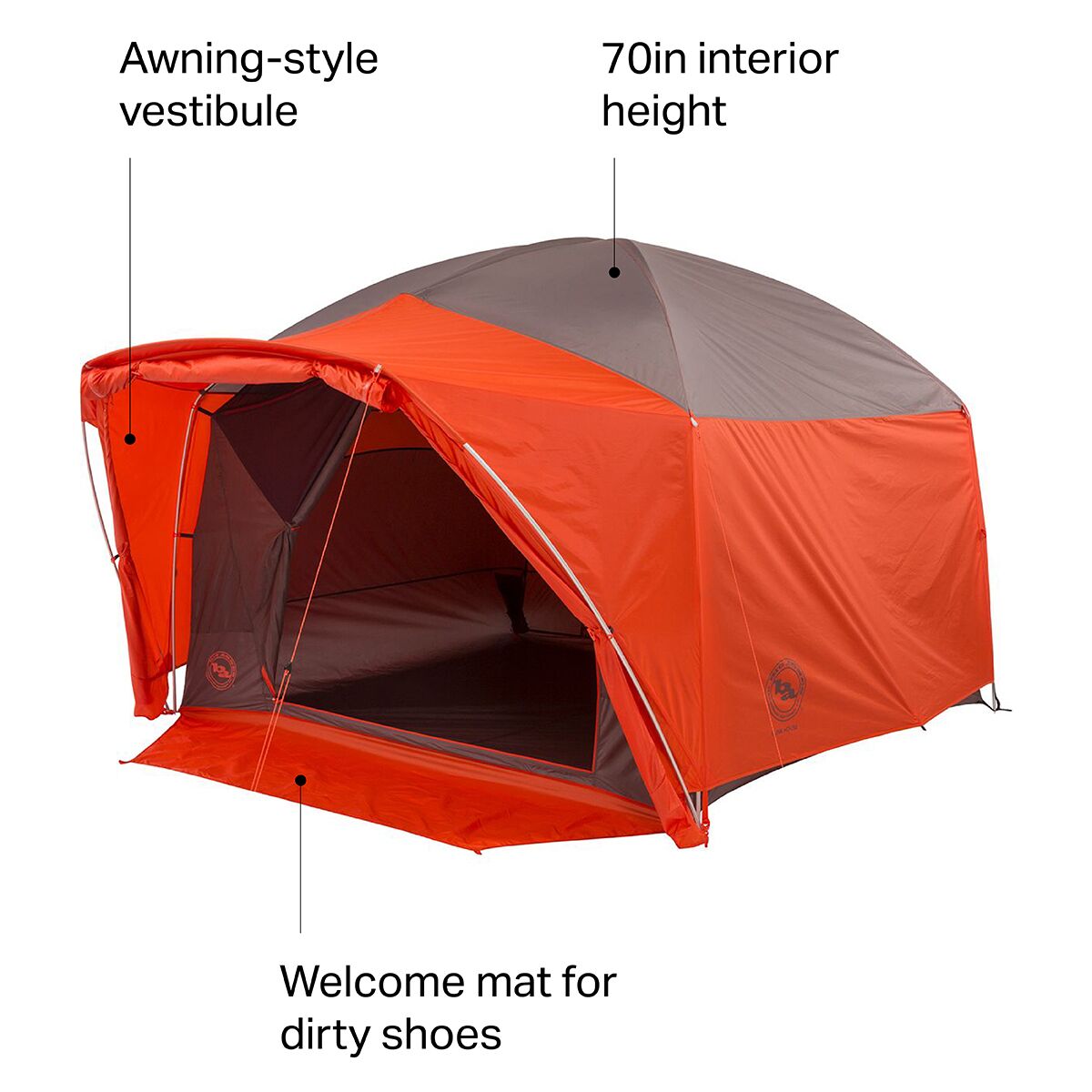 Big Agnes Bunk House Tent 4Person 3Season Hike & Camp