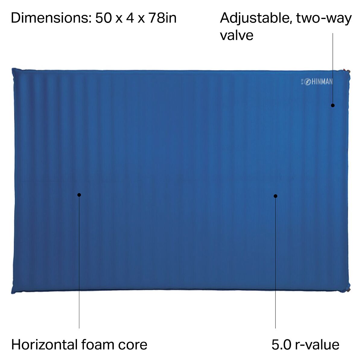 Big Agnes Hinman Double Wide Sleeping Pad Hike & Camp