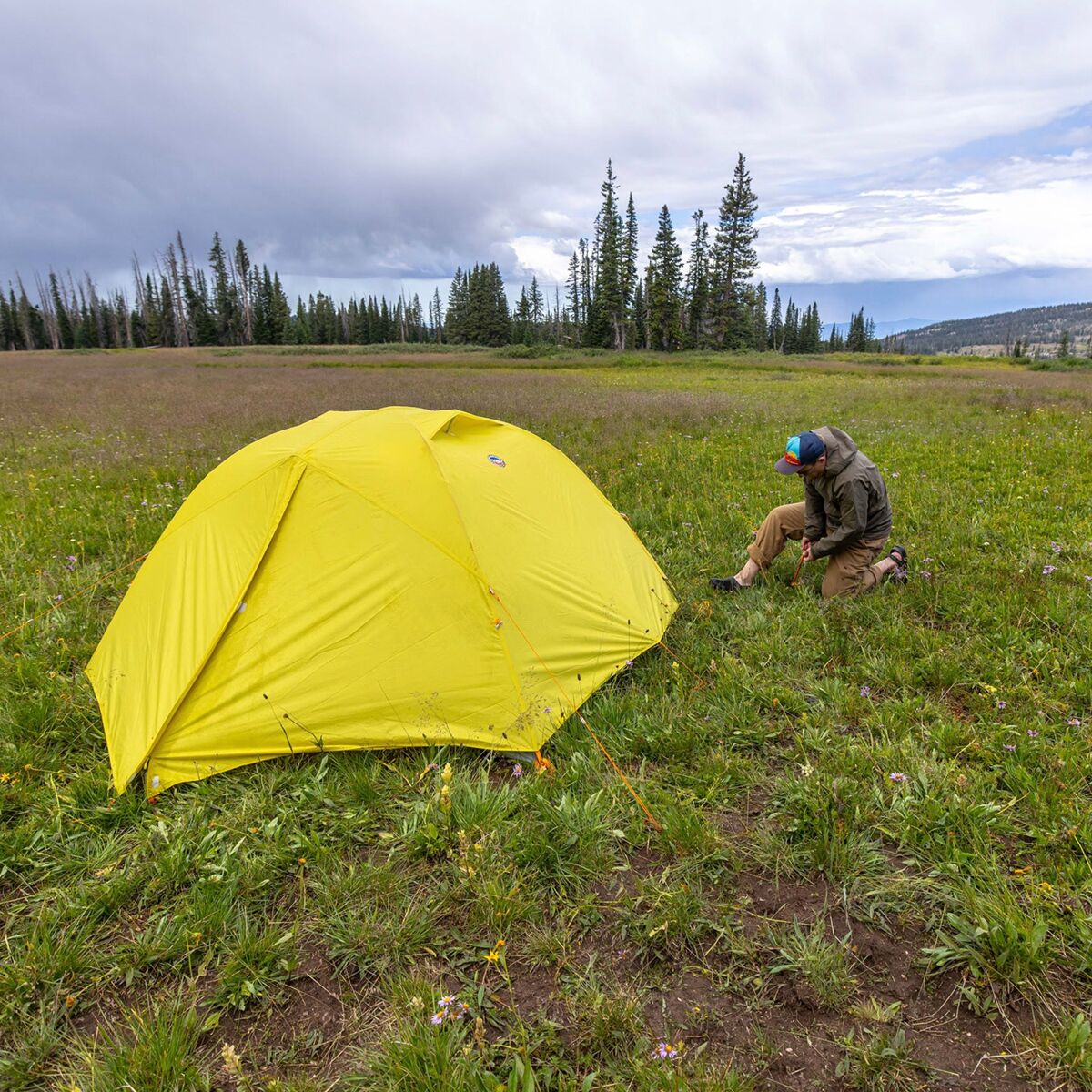 Снаряжение Big Agnes Blacktail 4 Tent: 4-Person 3-Season, цвет: Тёплый оливковый / Зелёный — фото 8