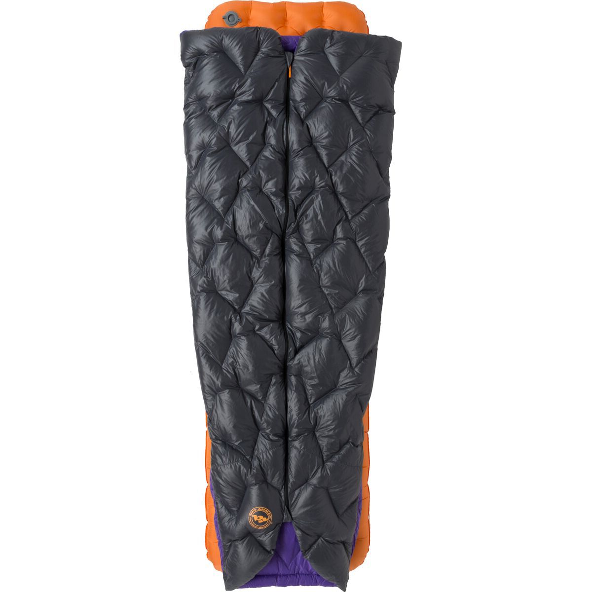 Снаряжение Big Agnes Fly Creek UL Zip Quilt: 50F Down, цвет: Асфальтовый / Королевский синий фиолетовый — фото 4