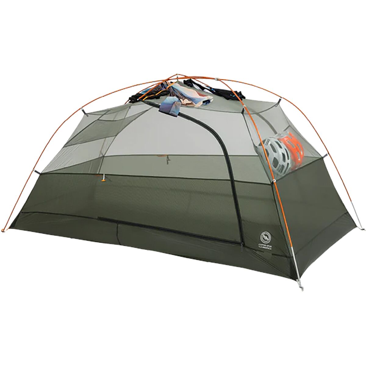Снаряжение Big Agnes Copper Spur UL3 Bikepack Tent: 3-Person 3-Season, цвет: Зелёный — фото 3