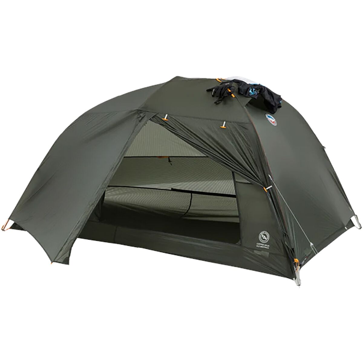 Снаряжение Big Agnes Copper Spur UL3 Bikepack Tent: 3-Person 3-Season, цвет: Зелёный — фото 4