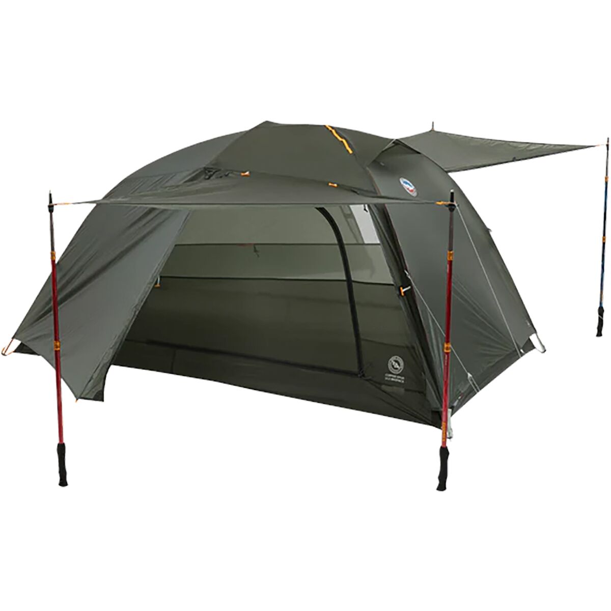 Снаряжение Big Agnes Copper Spur UL3 Bikepack Tent: 3-Person 3-Season, цвет: Зелёный — фото 8