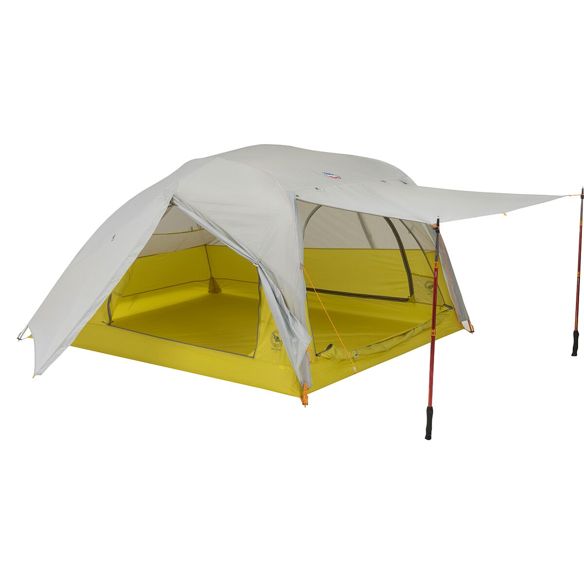 Снаряжение Big Agnes Salt Creek SL3 Tent: 3-Person 3-Season, цвет: Серый фиолетовый / Оливковый