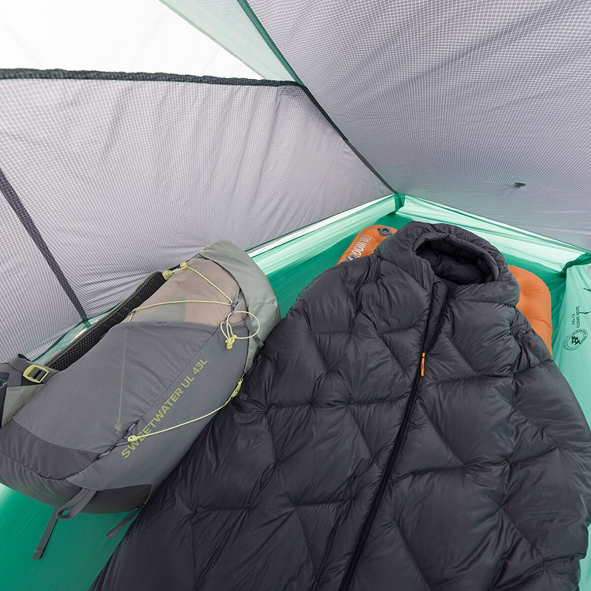 Снаряжение Big Agnes String Ridge VST Tent: 1.5-Person 3-Season, цвет: Асфальтовый / Мятный — фото 6