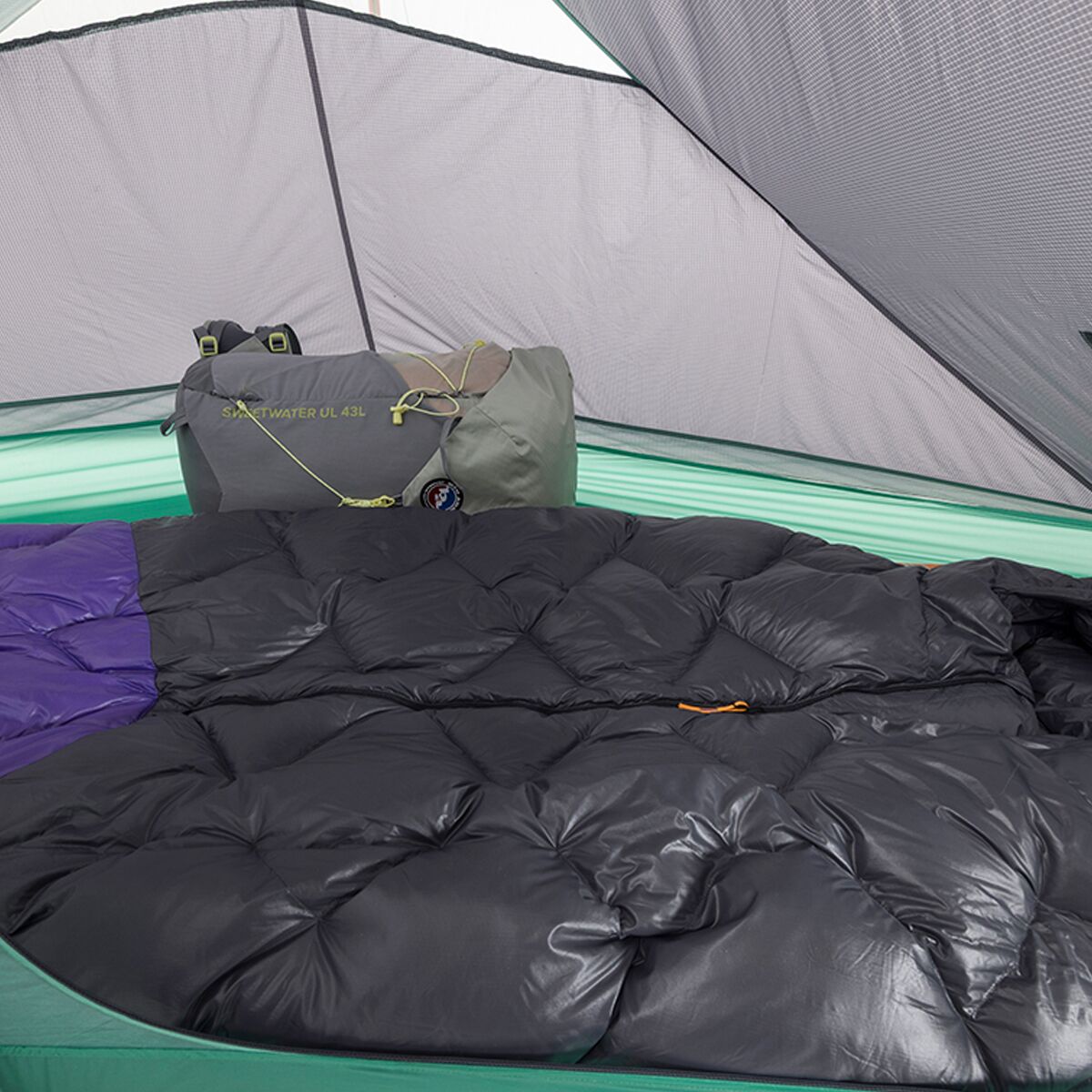 Снаряжение Big Agnes String Ridge VST Tent: 1.5-Person 3-Season, цвет: Асфальтовый / Мятный — фото 7