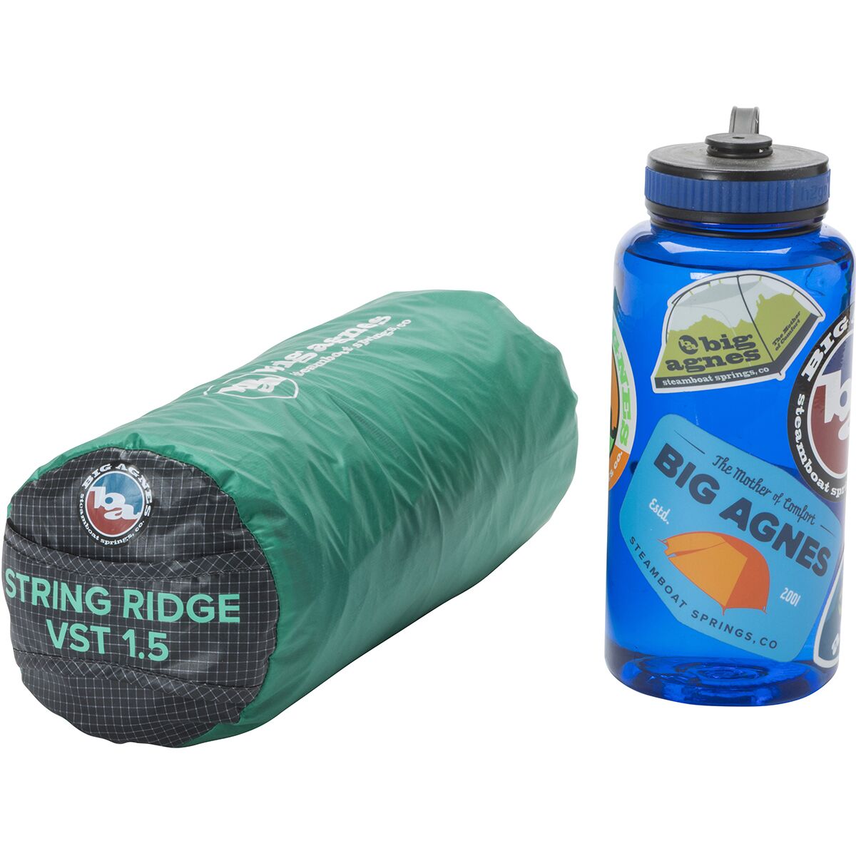 Снаряжение Big Agnes String Ridge VST Tent: 1.5-Person 3-Season, цвет: Асфальтовый / Мятный — фото 9