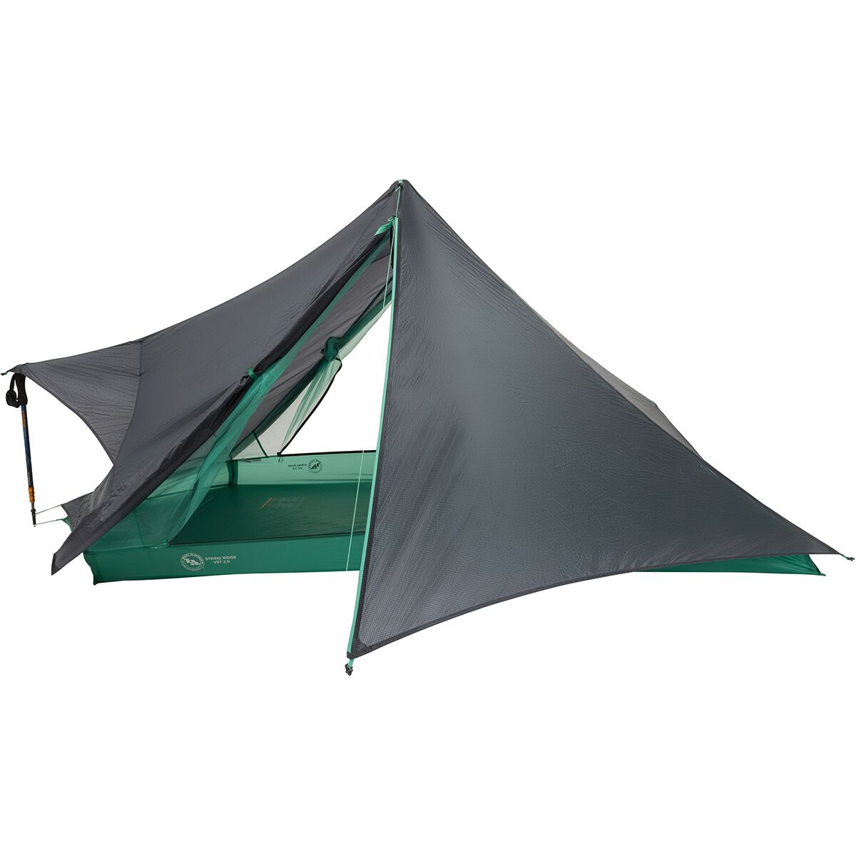 Снаряжение Big Agnes String Ridge VST Tent: 2.5-Person 3-Season, цвет: Асфальтовый / Мятный — фото 4