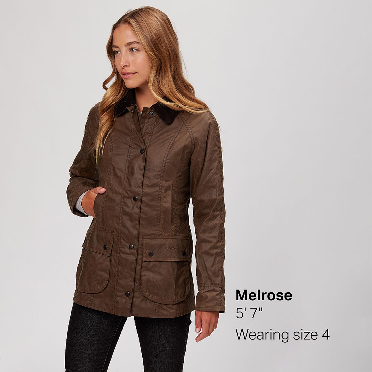 Женская куртка Barbour Beadnell Wax, цвет: Коричневый — фото 8