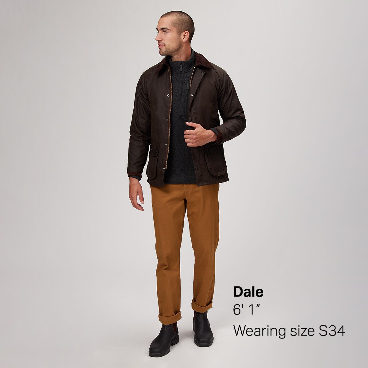 Мужская куртка Barbour Classic Bedale Wax, цвет: Оливковый — фото 7