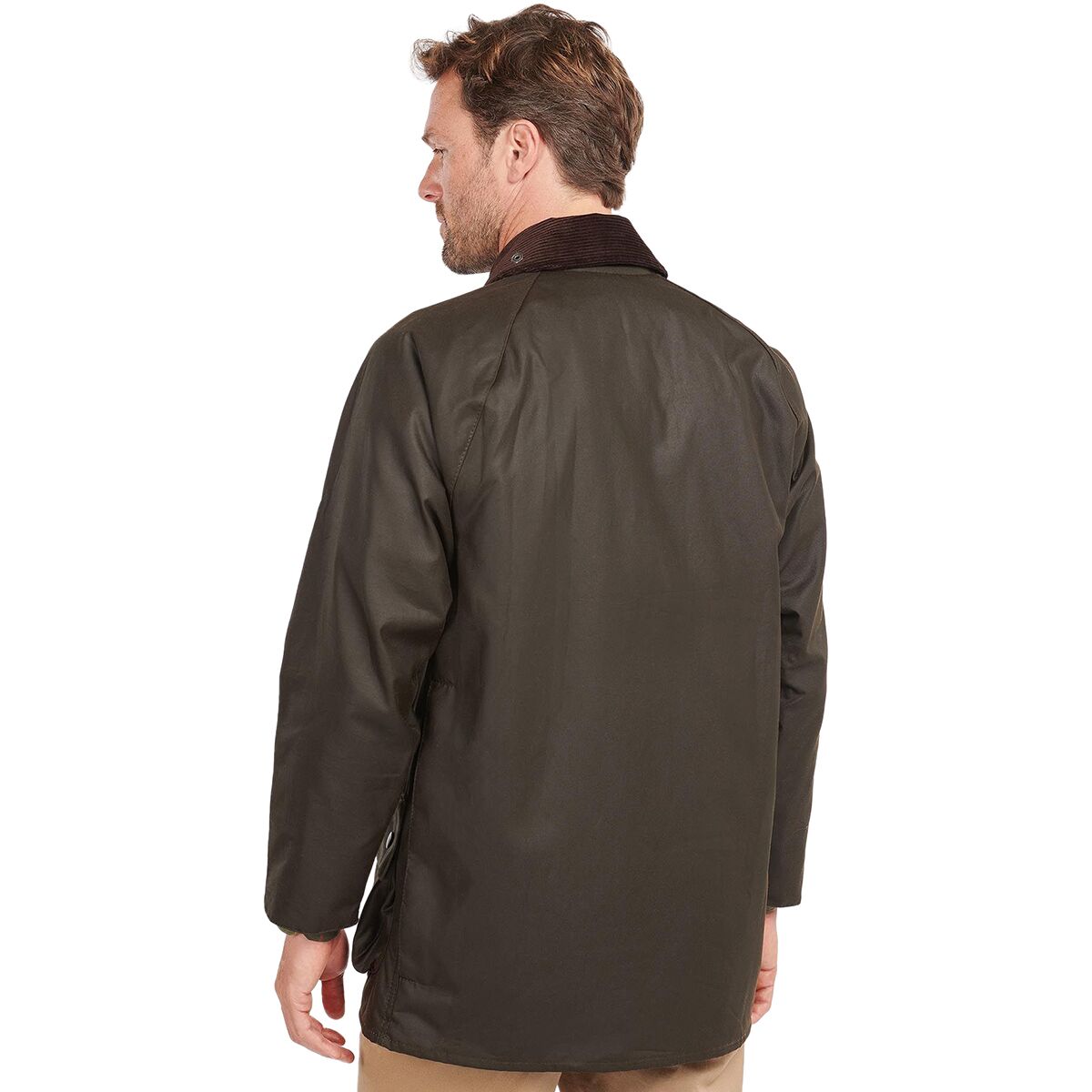 Мужская куртка Barbour Classic Beaufort Wax, цвет: Оливковый — фото 2