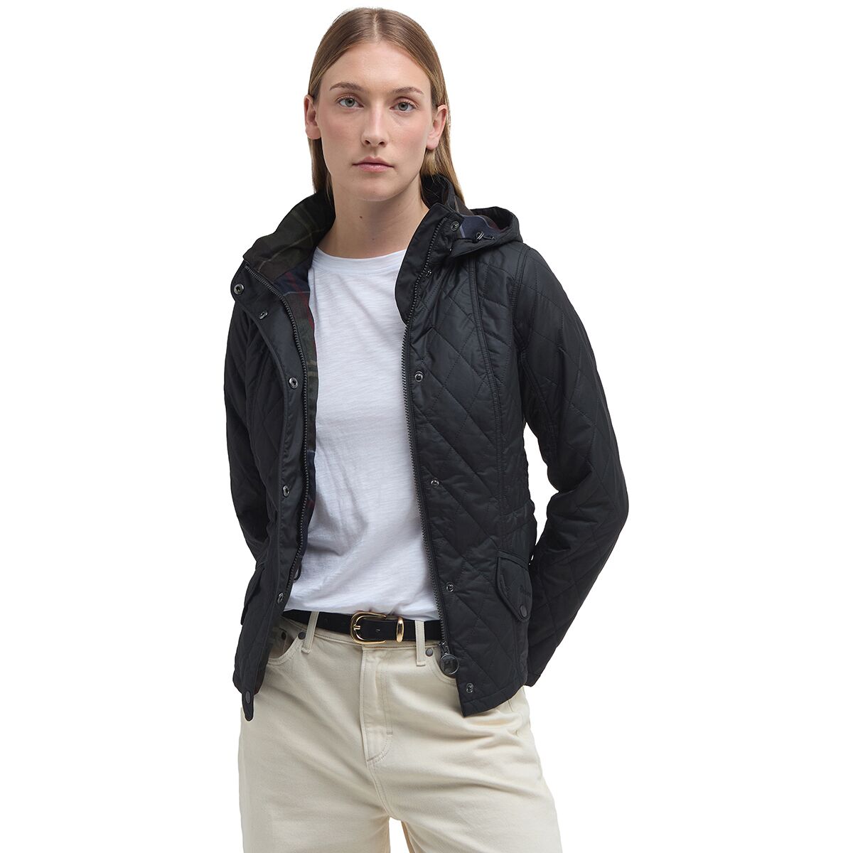 Женская куртка Barbour Millfire Quilt, цвет: Чёрный