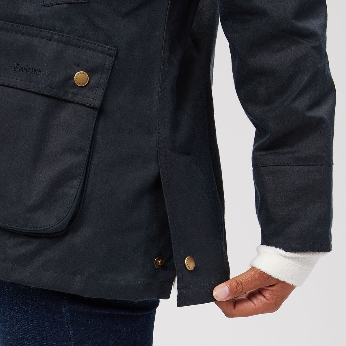 Женская куртка Barbour Acorn Wax, цвет: Тёмно-синий — фото 5